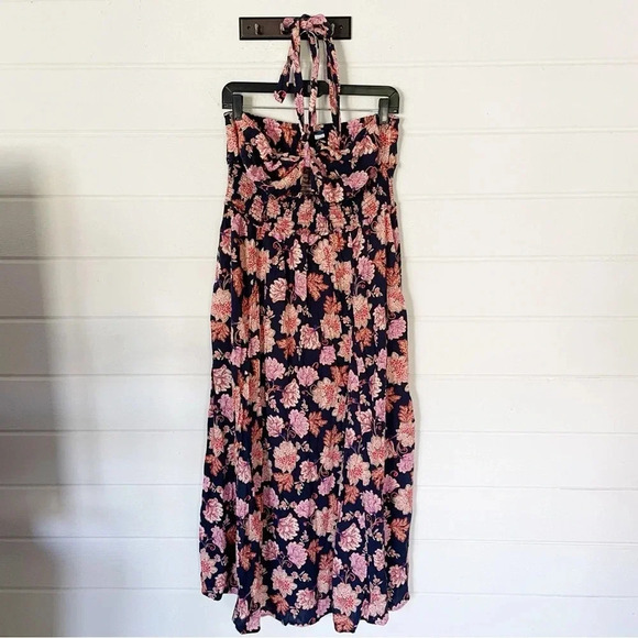 Old Navy Fit & Flare Sleeveless Halter Floral-Print Maxi Dress Size Large - Picture 6 of 14